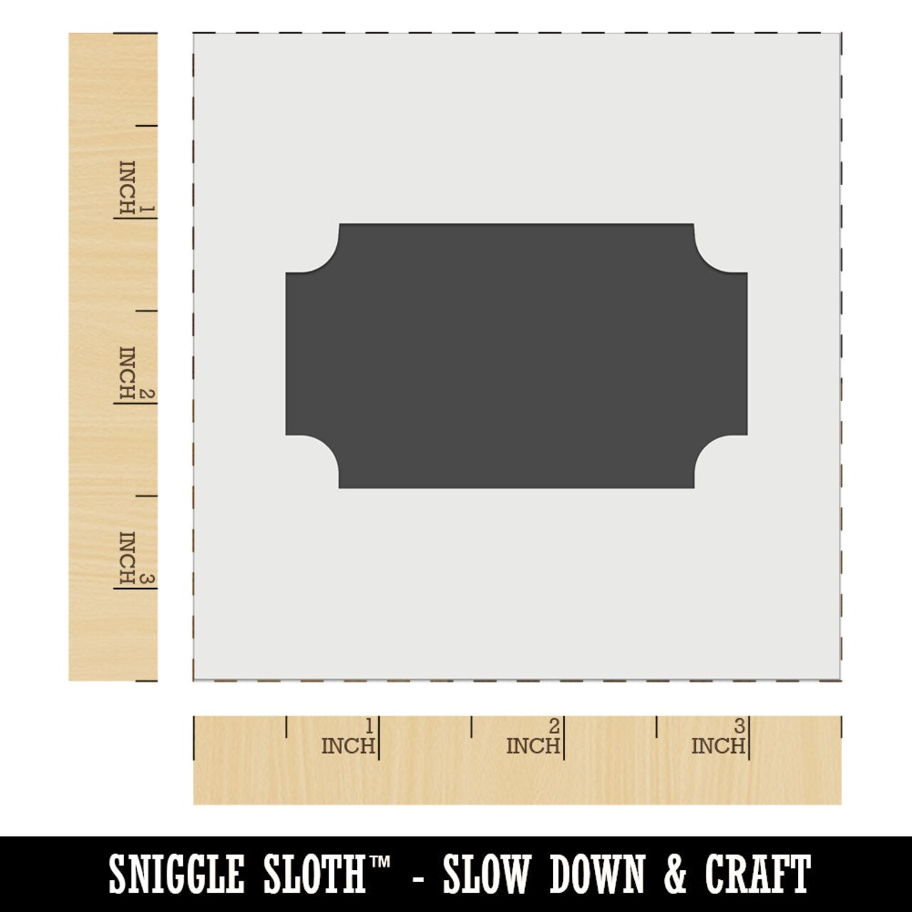 Movie Theater Raffle Ticket Solid Wall Cookie DIY Craft Reusable Stencil